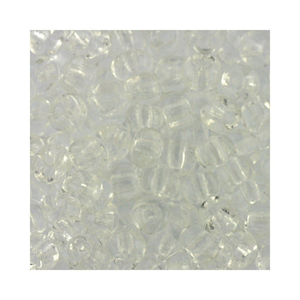 Czech glass size 5 transparent clear seed beads