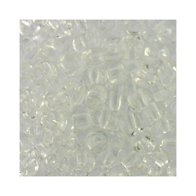 Czech glass size 5 transparent clear seed beads