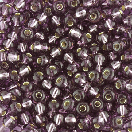 Size 5 Silver Lined Purple Seed Beads