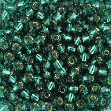 Size 5 Silver Lined Turquoise Seed Beads