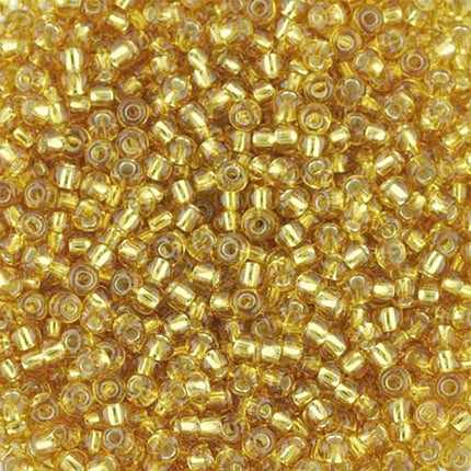 Size 8 Silver Lined Gold Seed Beads