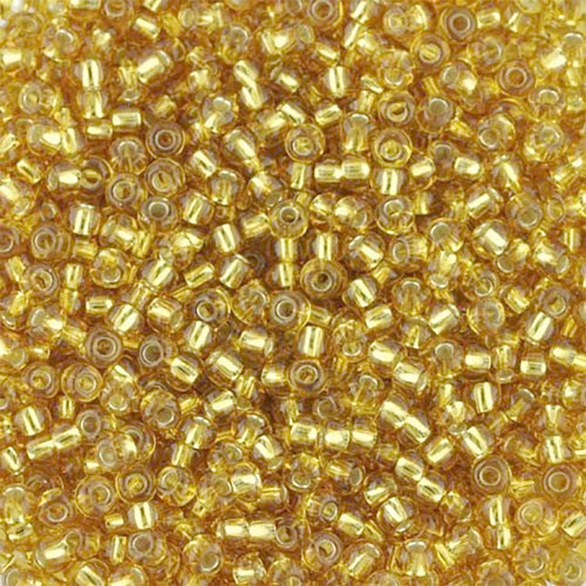 Size 8 Silver Lined Gold Seed Beads
