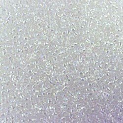 Size 11 Crystal AB Seed Beads