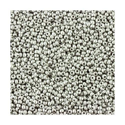 Size 11 Galvanised Silver Preciosa Seed Beads