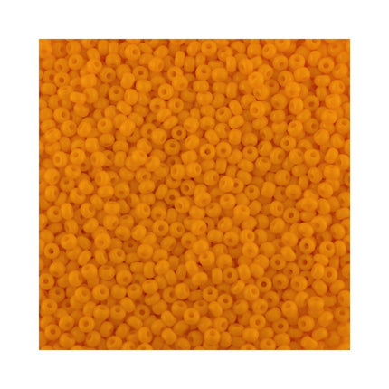 Size 11 Opaque Orange Seed Beads