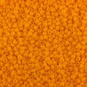 Size 11 Opaque Orange Preciosa Seed Beads