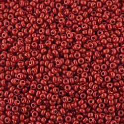 Size 11 Opaque Red Seed Beads