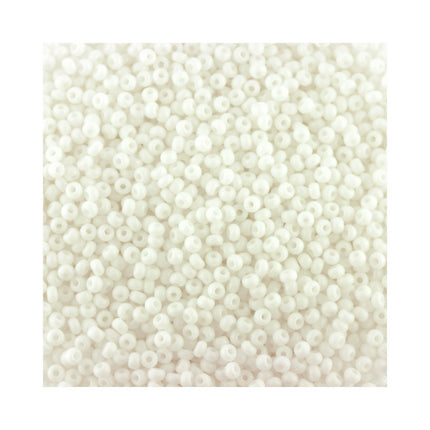 Size 11 Opaque White Seed Beads