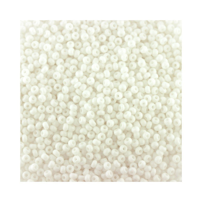 Size 11 Opaque White Seed Beads