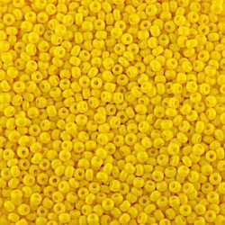 Size 11 Opaque Yellow Seed Beads