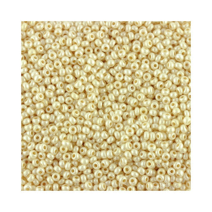Size 11 Pearl Cream Preciosa Seed Beads