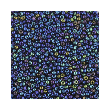 Size 11 Iridescent Blue Preciosa Seed Beads