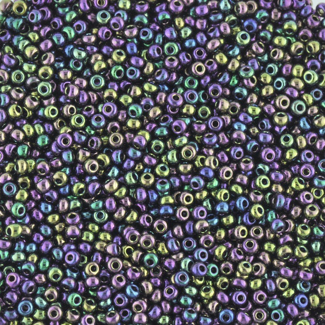 Size 11 Iridescent Purple Seed Beads