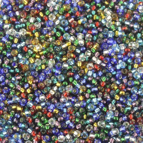 Size 11 Silver Lined Mix Seed Beads