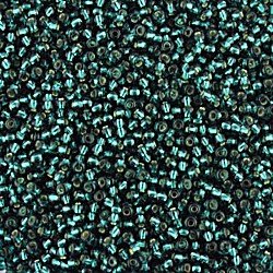 Size 11 Silver Lined Turquoise Seed Beads
