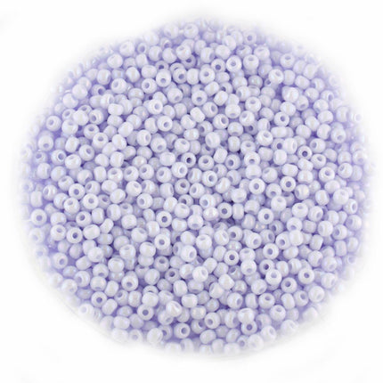 Size 8 Pearl Lilac AB Seed Beads