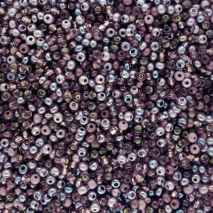 Size 6 purple seed beads