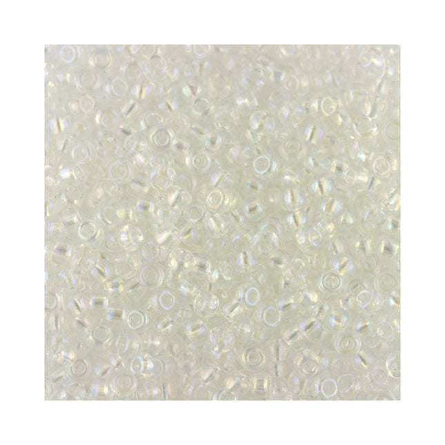 Size 8 Crystal AB Seed Beads
