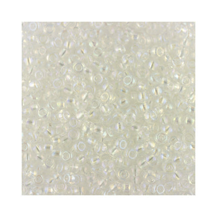 Preciosa size 8 seed beads crystal ab
