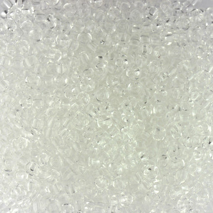 Size 8 Transparent Clear Crystal Seed Beads