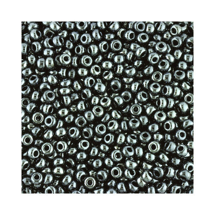 Preciosa size 8 Haematite seed beads