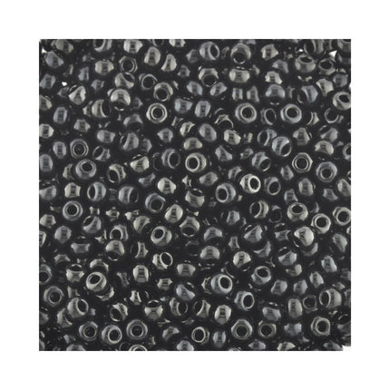 Preciosa Size 8 opaque black glass seed beads
