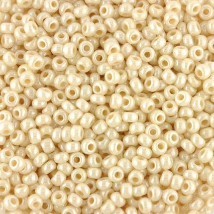 Size 8 Pearl Cream Seed Beads
