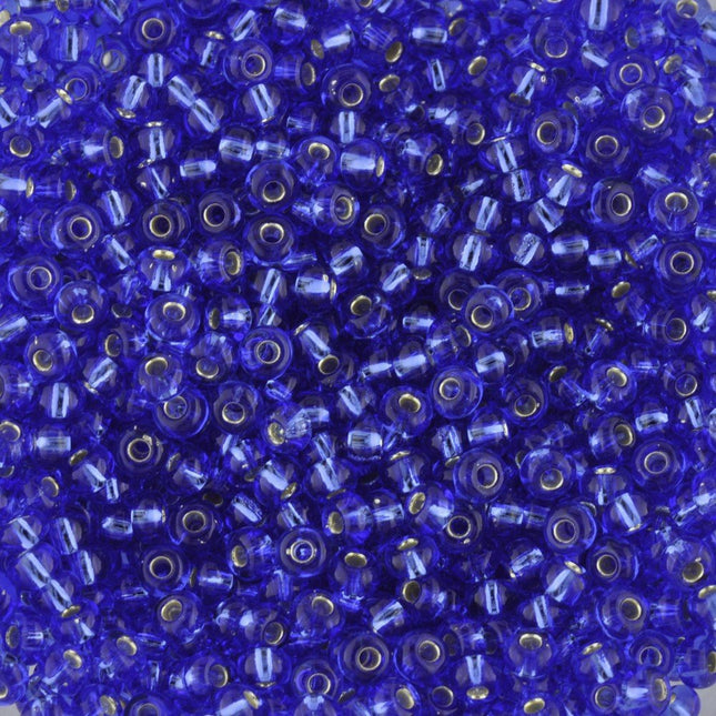 Size 8 Silver Lined Blue Seed Beads