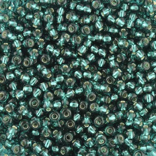 Size 8 Silver Lined Turquoise Seed Beads