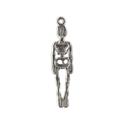 Skeleton Charm Antique Silver reverse side
