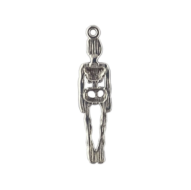 Skeleton Charm Antique Silver reverse side