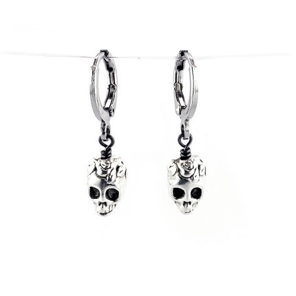 Skull bead earrings