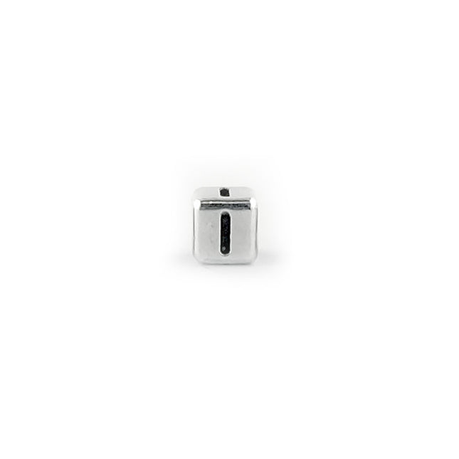 Metal Letter cube bead I