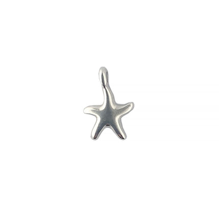 Antique Silver Small Starfish Charm