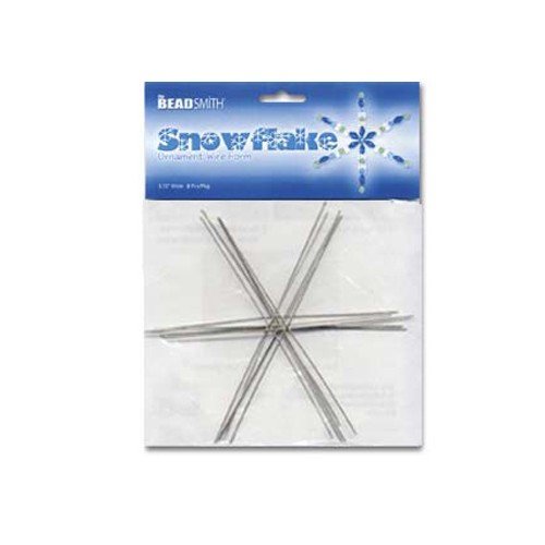 Snowflake Wire Form Medium 15cm (6 inches) 6 Pack