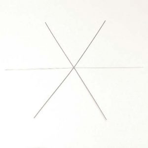 Snowflake Wire Form Medium 15cm (6 inches) 6 Pack