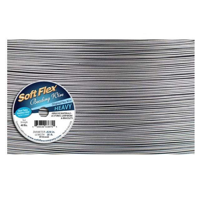 Soft Flex Heavy Satin Silver 50cm length