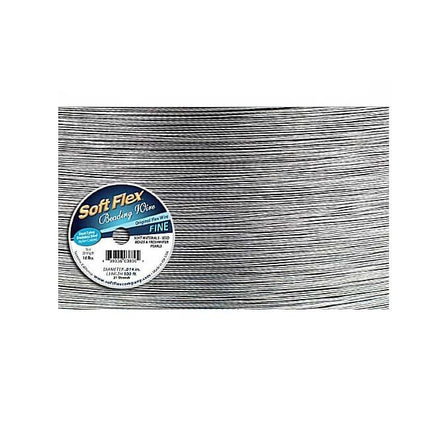 Soft Flex Fine Satin Silver 50cm length