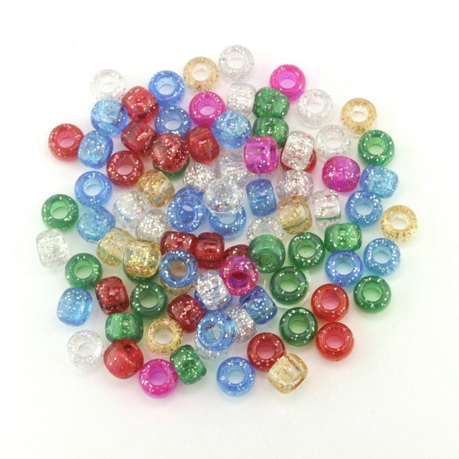 Sparkle Plastic Pony Bead Mix
