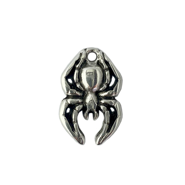 Spider Charm Antique Silver