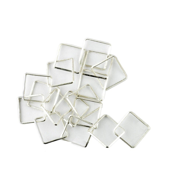 Sterling Silver Square Link Trace Chain - per 10cm
