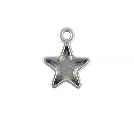 dotty starfish pendant charm back of charm