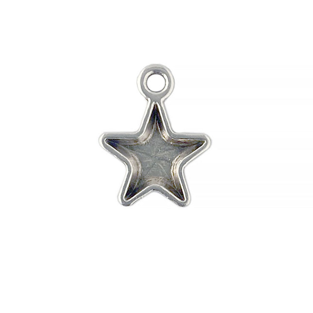dotty starfish pendant charm back of charm