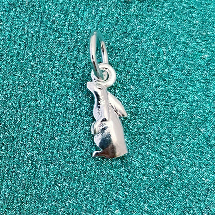 Sterling Silver Star Glazing Hare charm