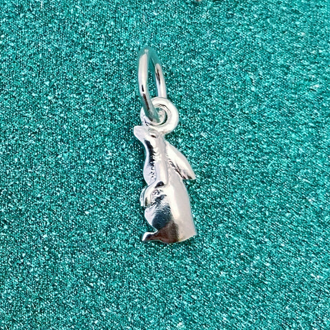 Sterling Silver Star Glazing Hare charm