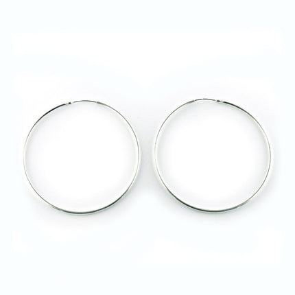 Sterling silver hoop earrings 30mm