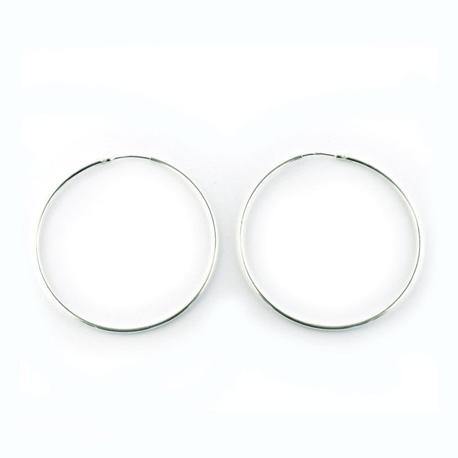 Sterling silver hoop earrings 30mm