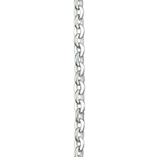 Sterling Silver Hammered Trace Chain - per 10cm