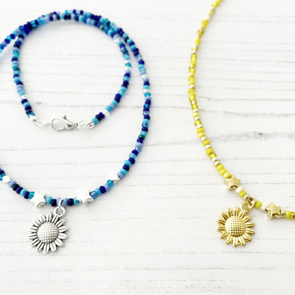 Make Simple Bead Strung Necklace