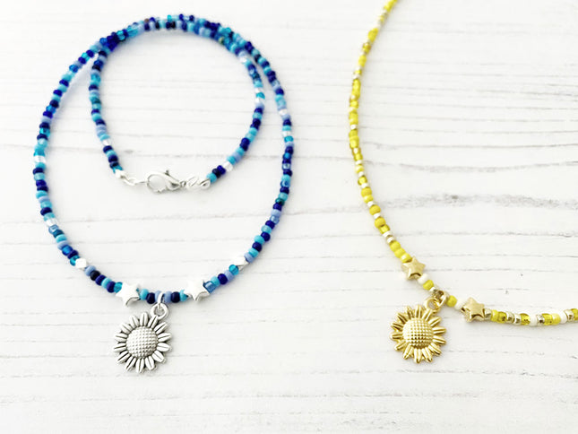 Make Simple Bead Strung Necklace